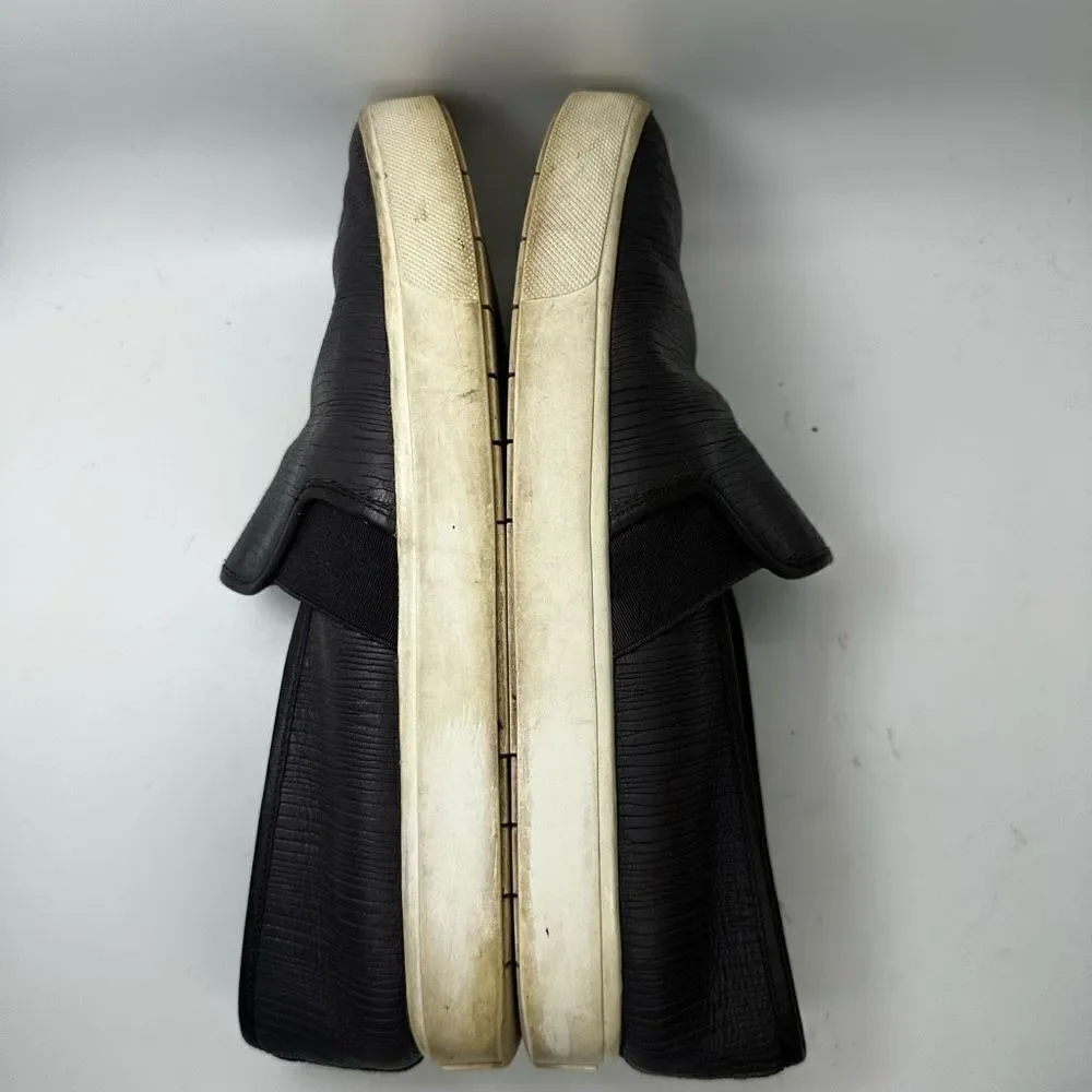 Vince Blair Textured Leather Slip On Sneakers